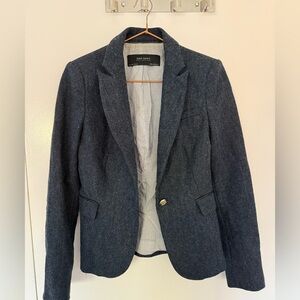 Zara Women's Wool Blazer Navy Small